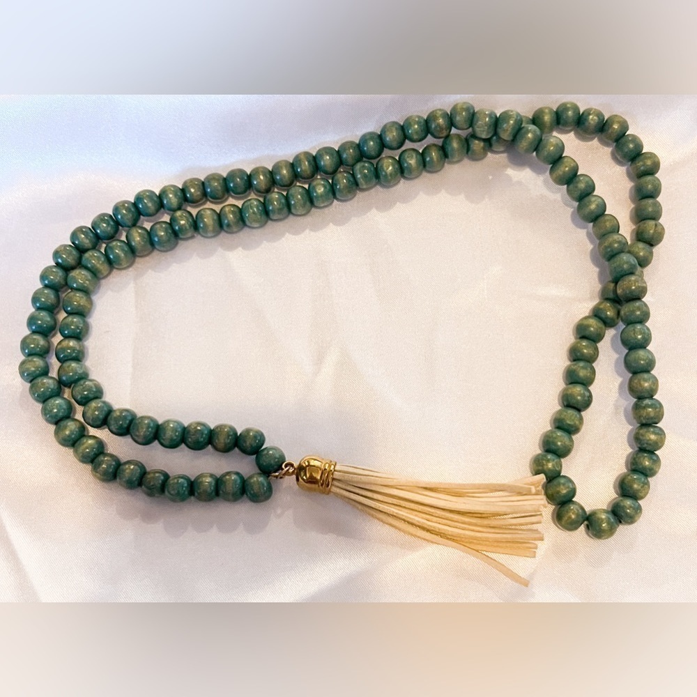 Beaded Tassel Necklace